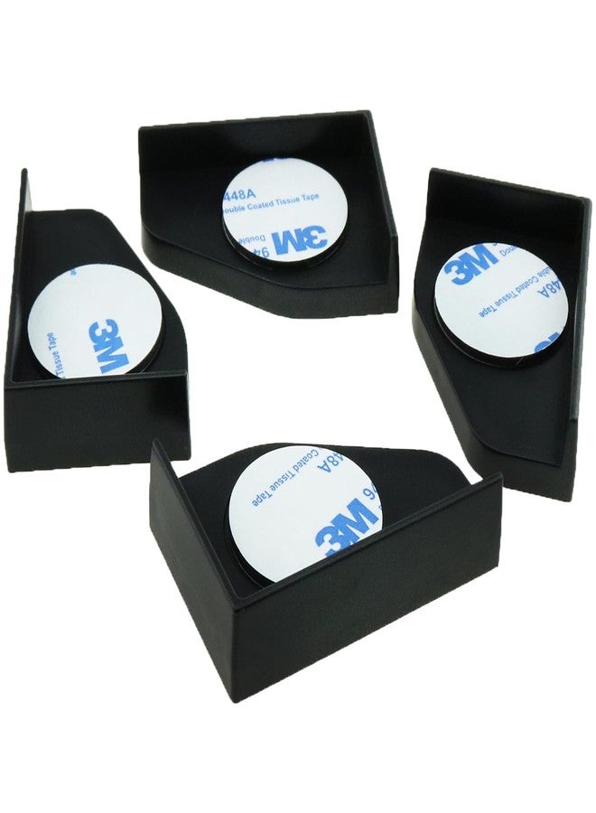 heyous 4PCS Black Plastic Fish Tank Corner Protector Aquarium Glass Angle Cover for Home - Image 2